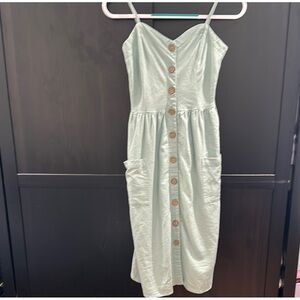 City Studio Blue Sleeveless Midi Sundress